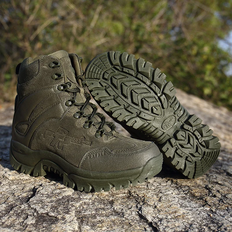 

Hot Military Army Tactical SWAT Combat Shoes Men's Outdoor Hiking hunting Fishing Anti-slip Non-slip Trekking Desert Mail Boots