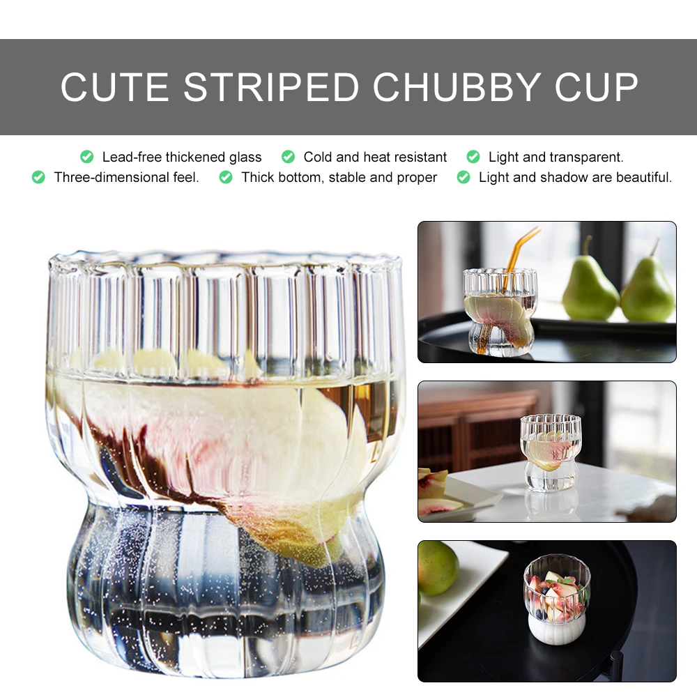 260ml Cute Fat Cup Household Ice Cream Milk Breakfast Oatmeal Mug High Temperature Resistant Glass Water Cup Drinking Utensil
260ml Cute Fat Cup Household Ice Cream Milk Breakfast Oatmeal Mug High Temperature Resistant Glass Water Cup Drinking Utensil