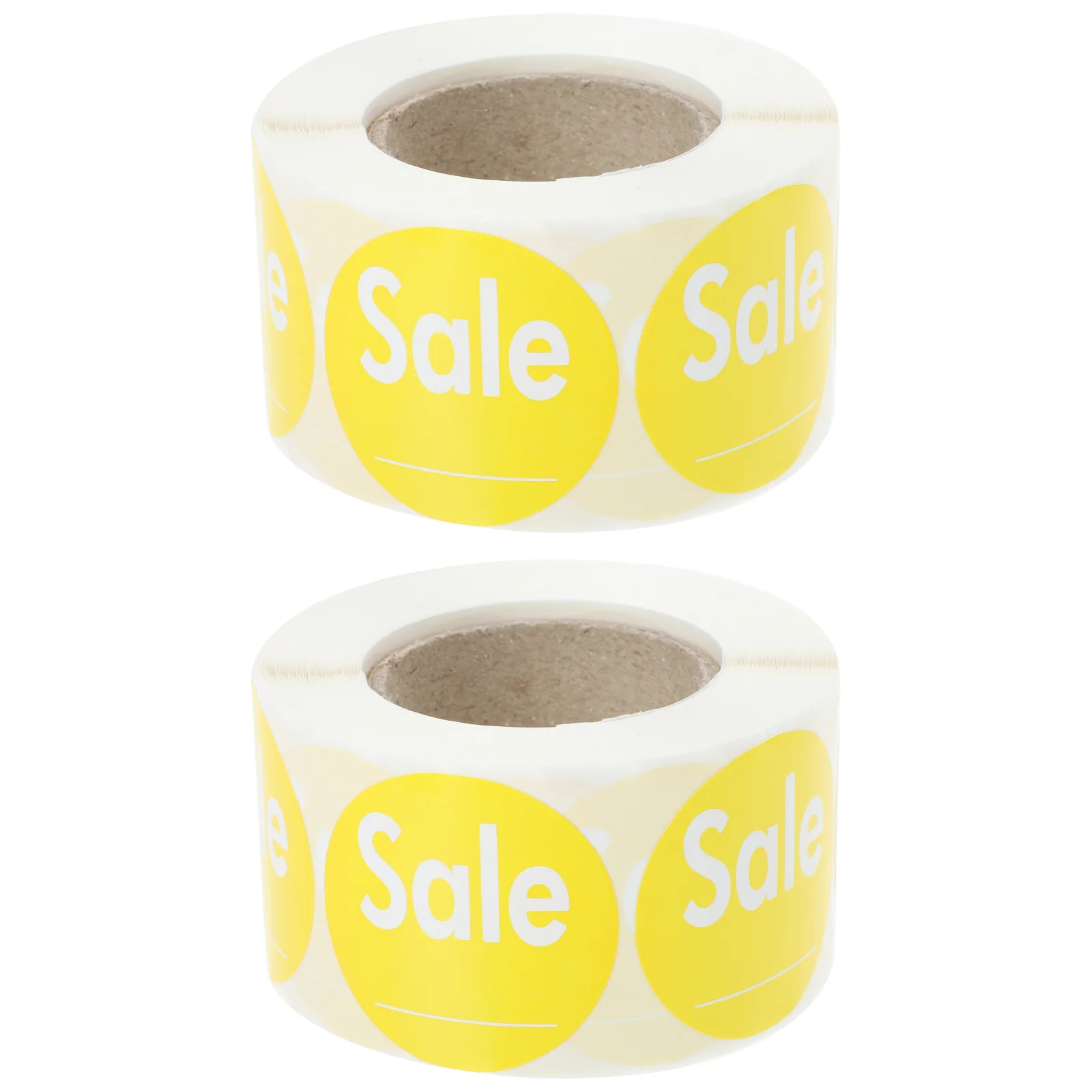 

2 Rolls Sale Label Adhesive Sticker Retail Store Labels Round Stickers Self-adhesive Paper Sales