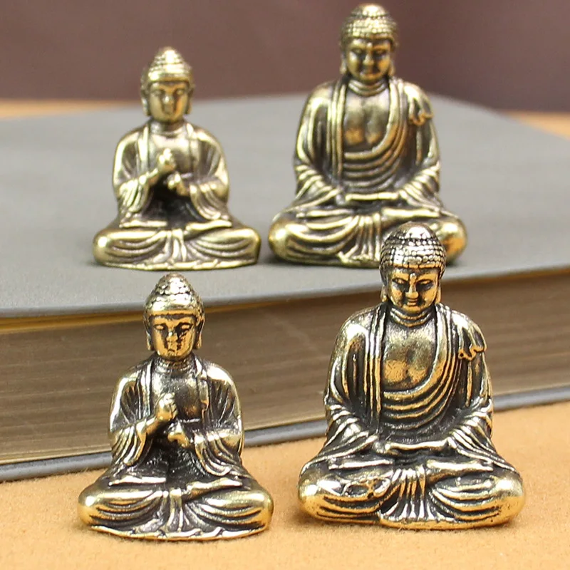 Retro Pure Brass Tathagata Small Seat Buddha Miniatures Office Living Room Car Home Decoration Accessories Festivals Gifts
Retro Pure Brass Tathagata Small Seat Buddha Miniatures Office Living Room Car Home Decoration Accessories Festivals Gifts