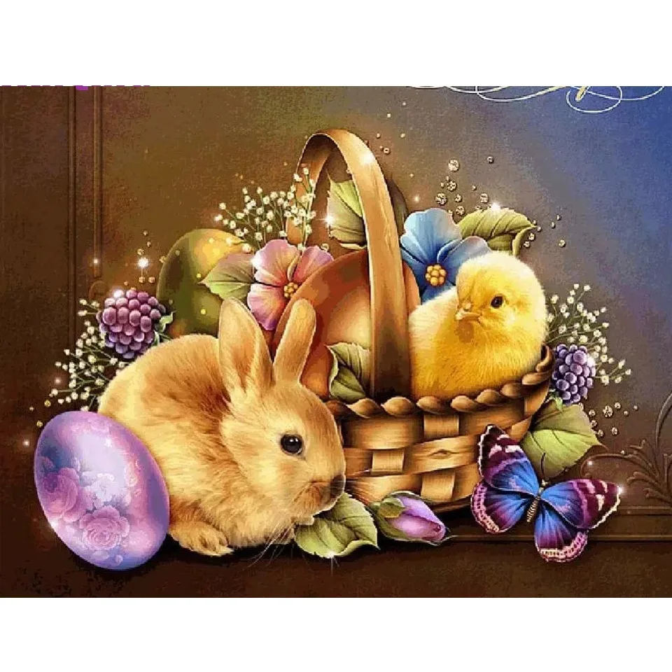5D Diamond Painting Rabbit Easter Eggs Full Drill Diamond Embroidery Mosaic Rhinestone Cross Stitch Arts Gift Decoration
5D Diamond Painting Rabbit Easter Eggs Full Drill Diamond Embroidery Mosaic Rhinestone Cross Stitch Arts Gift Decoration