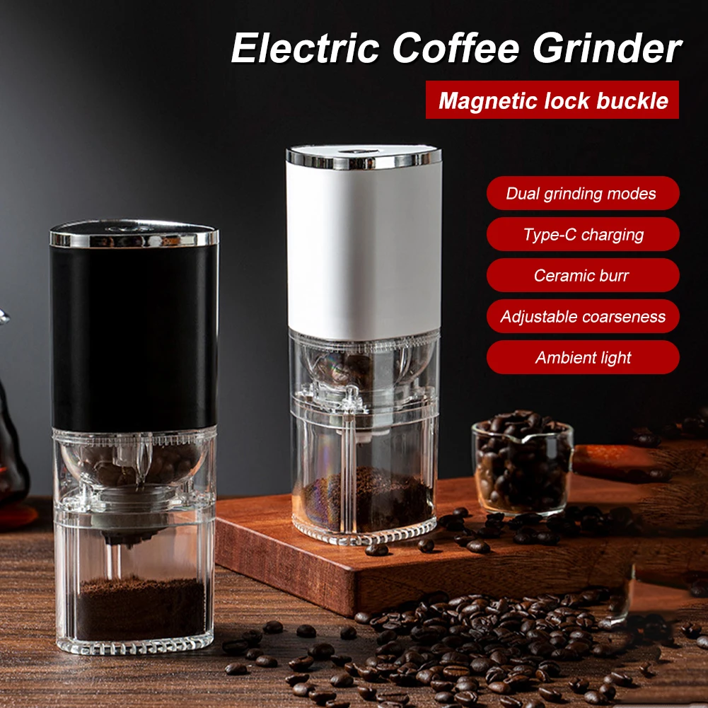 Portable Electric Coffee Grinder USB Rechargeable Coffee Bean Grinder Home Travel Ceramic Coffee Grinding Machine Coffeeware
Portable Electric Coffee Grinder USB Rechargeable Coffee Bean Grinder Home Travel Ceramic Coffee Grinding Machine Coffeeware