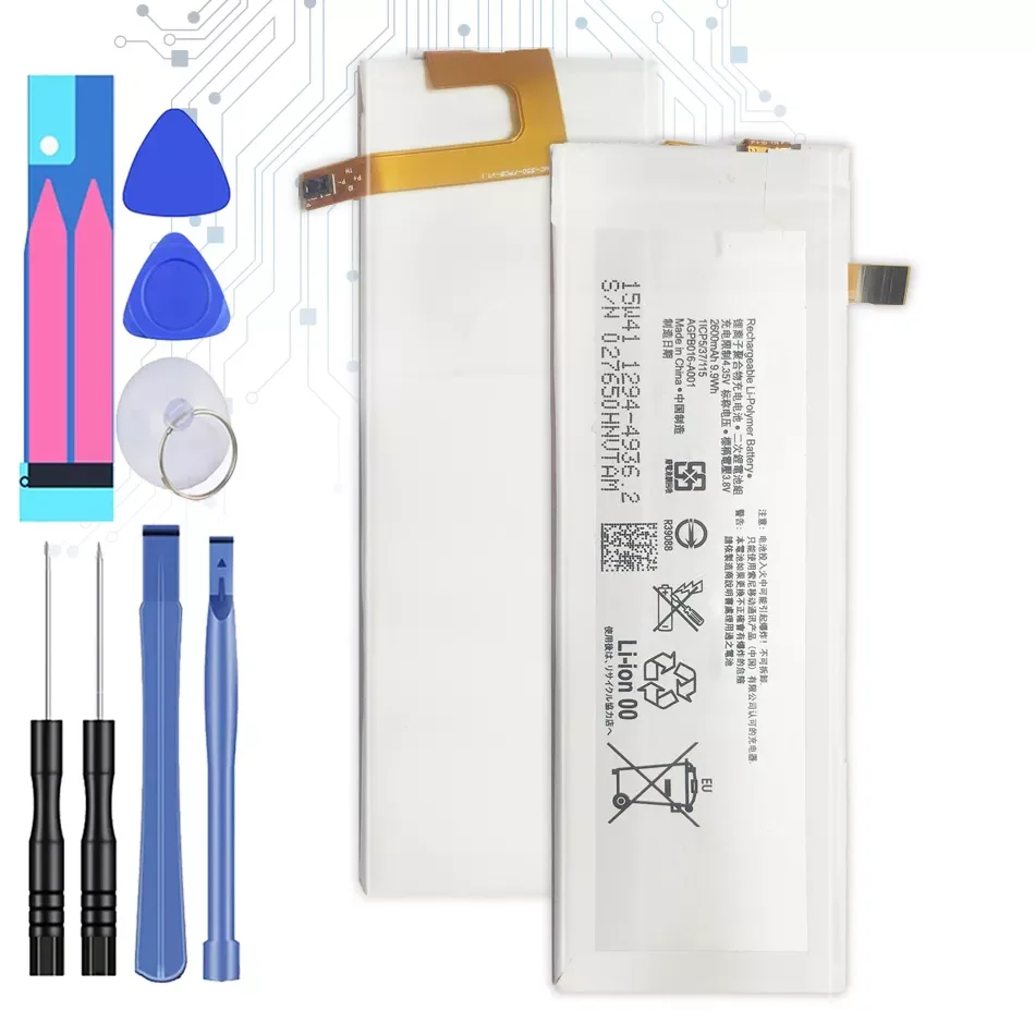 NEW2023 2600mAh AGPB016-A001 Replacement Battery For Sony Xperia M5 E5603 E5606 E5653 E5633 E5643 E5663 E5603 E5606+Free Tool Tr
NEW2023 2600mAh AGPB016-A001 Replacement Battery For Sony Xperia M5 E5603 E5606 E5653 E5633 E5643 E5663 E5603 E5606+Free Tool Tr