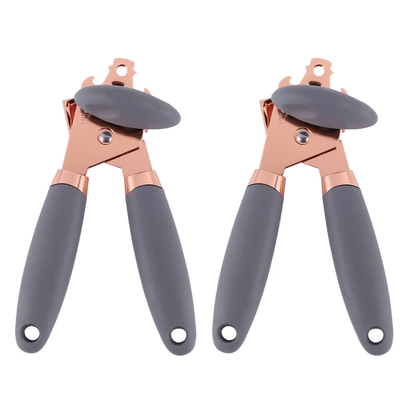 2 Pieces Manual Can Opener,Stainless Steel Can Opener With Soft Grip Handles,Kitchen Gadgets(Rose Gold And Gray)
2 Pieces Manual Can Opener,Stainless Steel Can Opener With Soft Grip Handles,Kitchen Gadgets(Rose Gold And Gray)