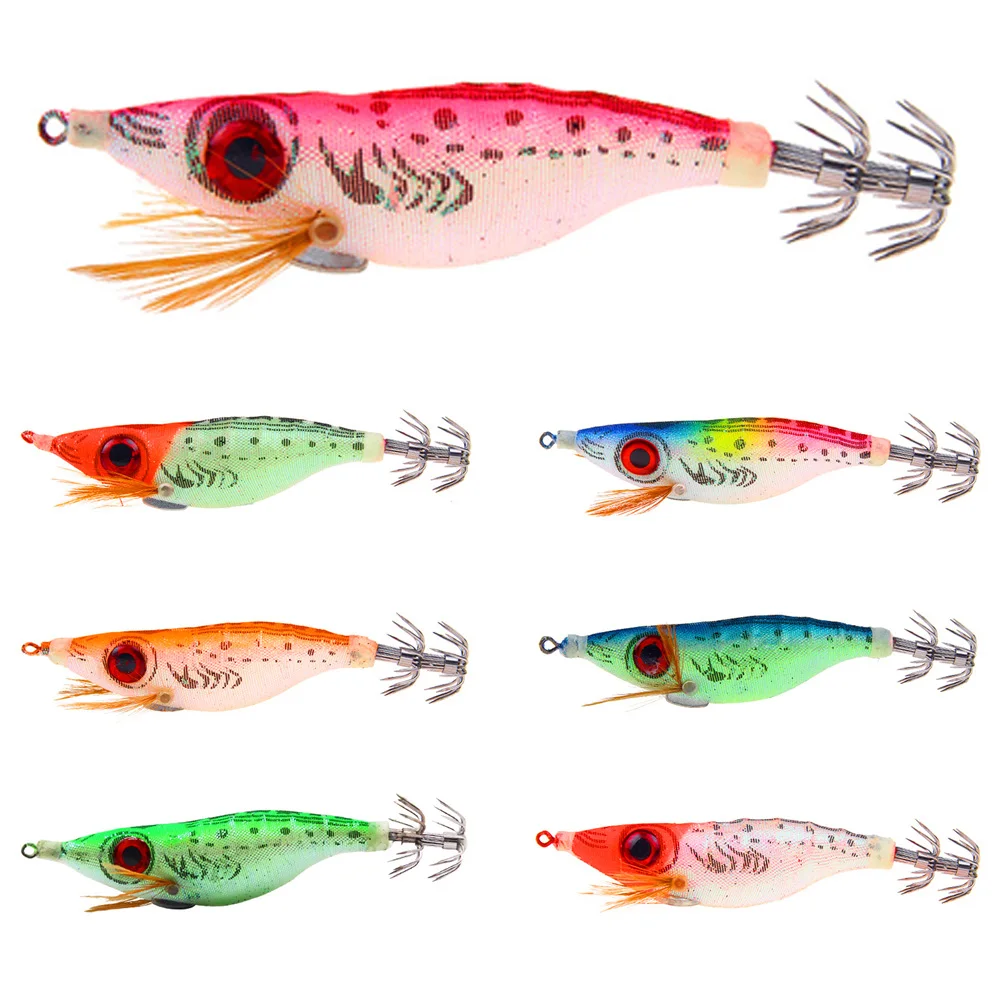 1pc Bait 10cm/9.2g Fishing Bait Luminous Wooden Shrimp Squid Hook Fake Bait Fish Hook Durable Fishing Accessories
1pc Bait 10cm/9.2g Fishing Bait Luminous Wooden Shrimp Squid Hook Fake Bait Fish Hook Durable Fishing Accessories