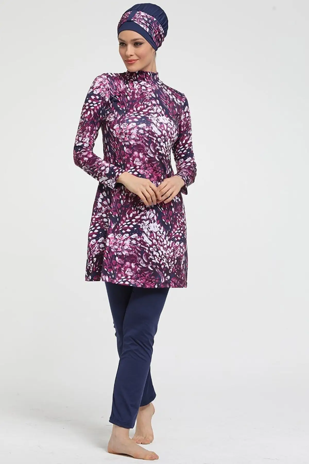 Muslim Burkinis Colorful Full Cover Navy Blue Swimwear Modest Summer Clothing Hijab Hijab Sport Swimsuit Islamic Full Cover
Muslim Burkinis Colorful Full Cover Navy Blue Swimwear Modest Summer Clothing Hijab Hijab Sport Swimsuit Islamic Full Cover