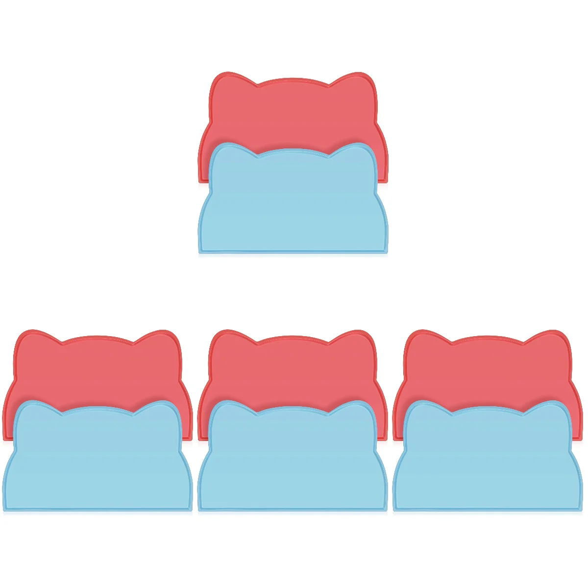 8 шт., Нескользящие силиконовые коврики для собак и кошек 
8 шт., Нескользящие силиконовые коврики для собак и кошек