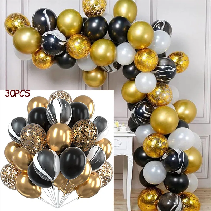 

30Pcs Wedding Latex Foil Balloons Decor Rose Gold Balloon Kids Birthday Party Decors Baby Shower Bride To Be Party Supplie