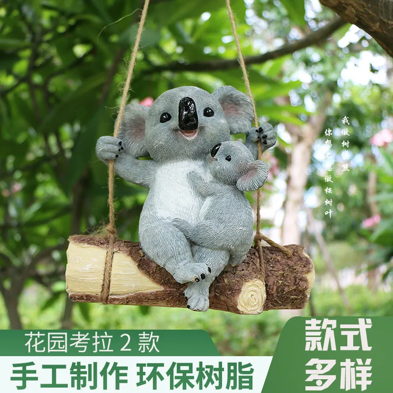Resin Koala Swinging Koala Garden Figurine Outdoor Yard Hanging Ornament Decoration Animal Statue for Kid Gifts
Resin Koala Swinging Koala Garden Figurine Outdoor Yard Hanging Ornament Decoration Animal Statue for Kid Gifts