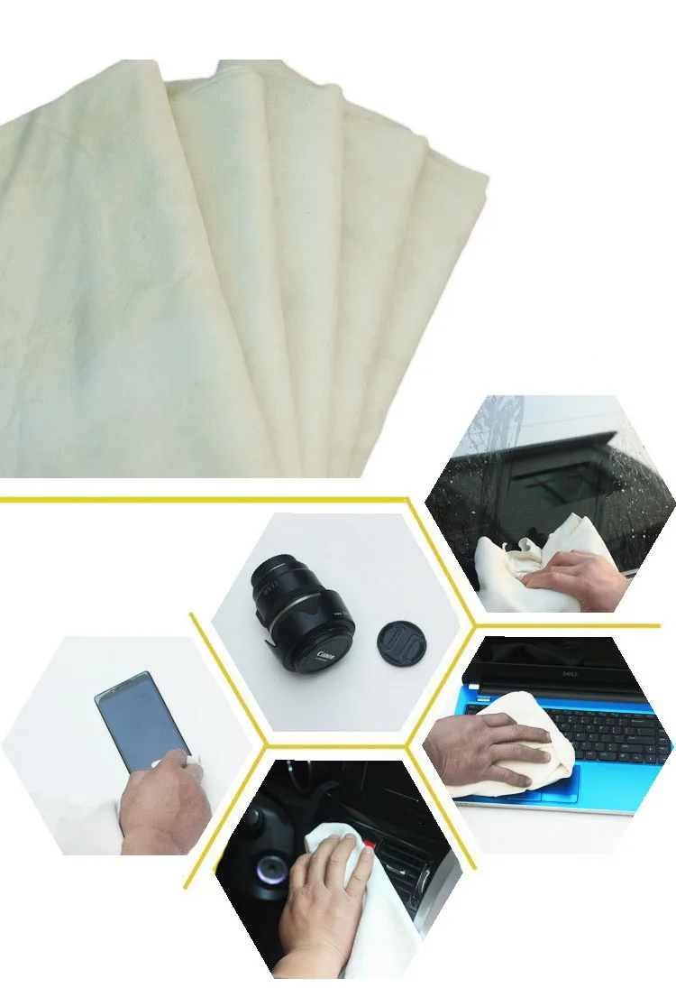 Natural Chamois Leather Wash Suede Genuine Leather Car Wash Towel Absorbent Quick Dry Towel Car Cleaning Cloth
Natural Chamois Leather Wash Suede Genuine Leather Car Wash Towel Absorbent Quick Dry Towel Car Cleaning Cloth