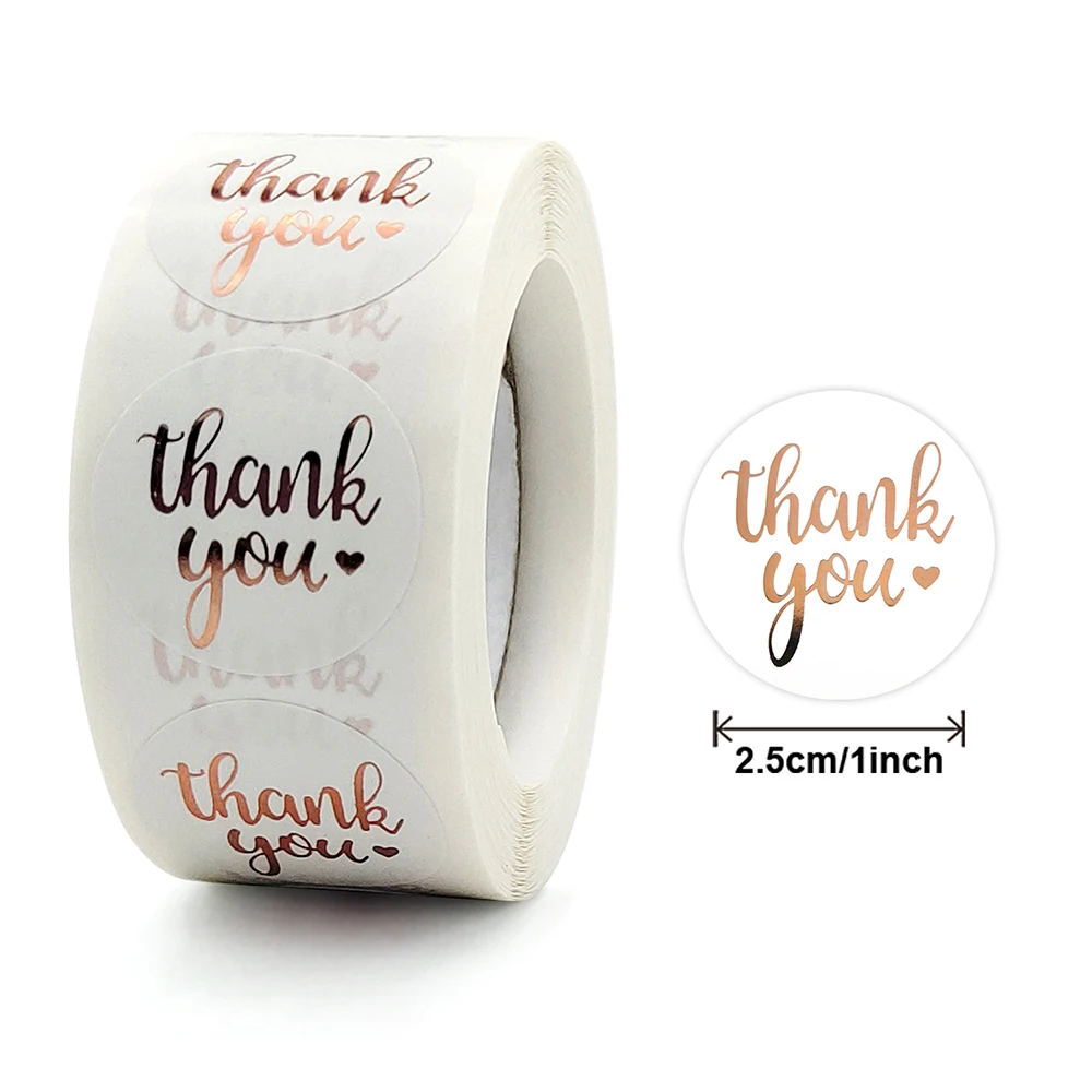 100-500 pcs Labels 1 inch Gold Foil Thank You Sticker For Wedding Pretty Gift Cards Envelope Sealing Label Stickers
100-500 pcs Labels 1 inch Gold Foil Thank You Sticker For Wedding Pretty Gift Cards Envelope Sealing Label Stickers