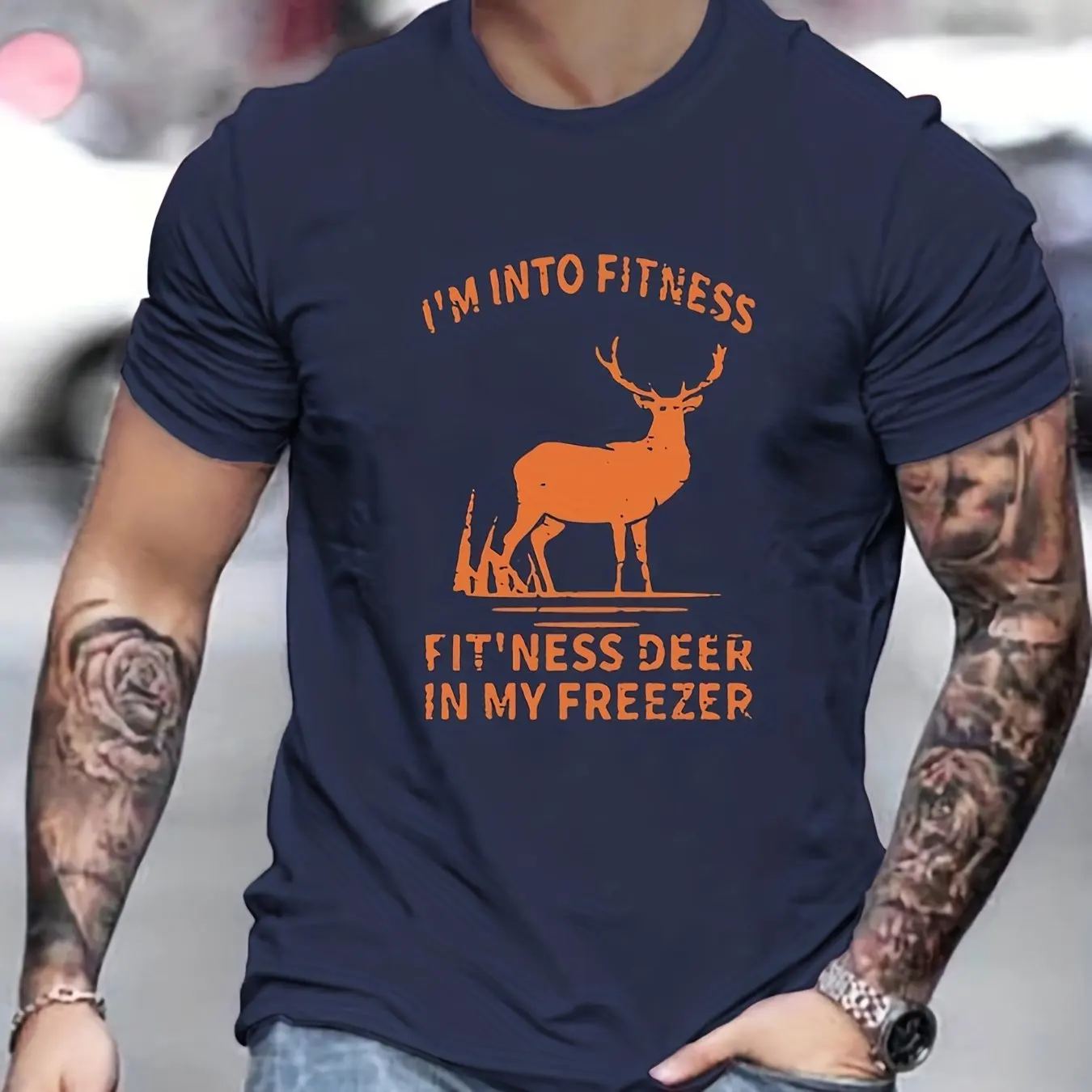 Men's Short-Sleeve Deer & Alphabets Print T-shirt Slim Fit Summer Short Sleeve 100%Cotton Tops Tee
Men's Short-Sleeve Deer & Alphabets Print T-shirt Slim Fit Summer Short Sleeve 100%Cotton Tops Tee