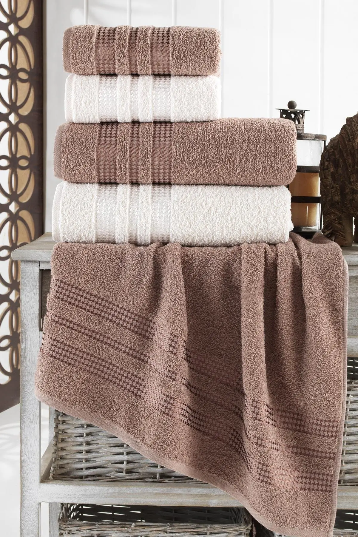 Набор антибактериальных банных полотенец Aiden Coffee, 4 шт.
Набор антибактериальных банных полотенец Aiden Coffee, 4 шт.