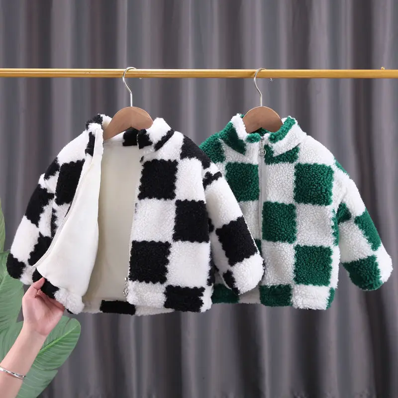 2022 New Autumn and Winter Children's Lamb Wool Coat Plus Velvet Thickening Baby Boys and Girls Tops 2-6 Years Old Casual Jacket
2022 New Autumn and Winter Children's Lamb Wool Coat Plus Velvet Thickening Baby Boys and Girls Tops 2-6 Years Old Casual Jacket