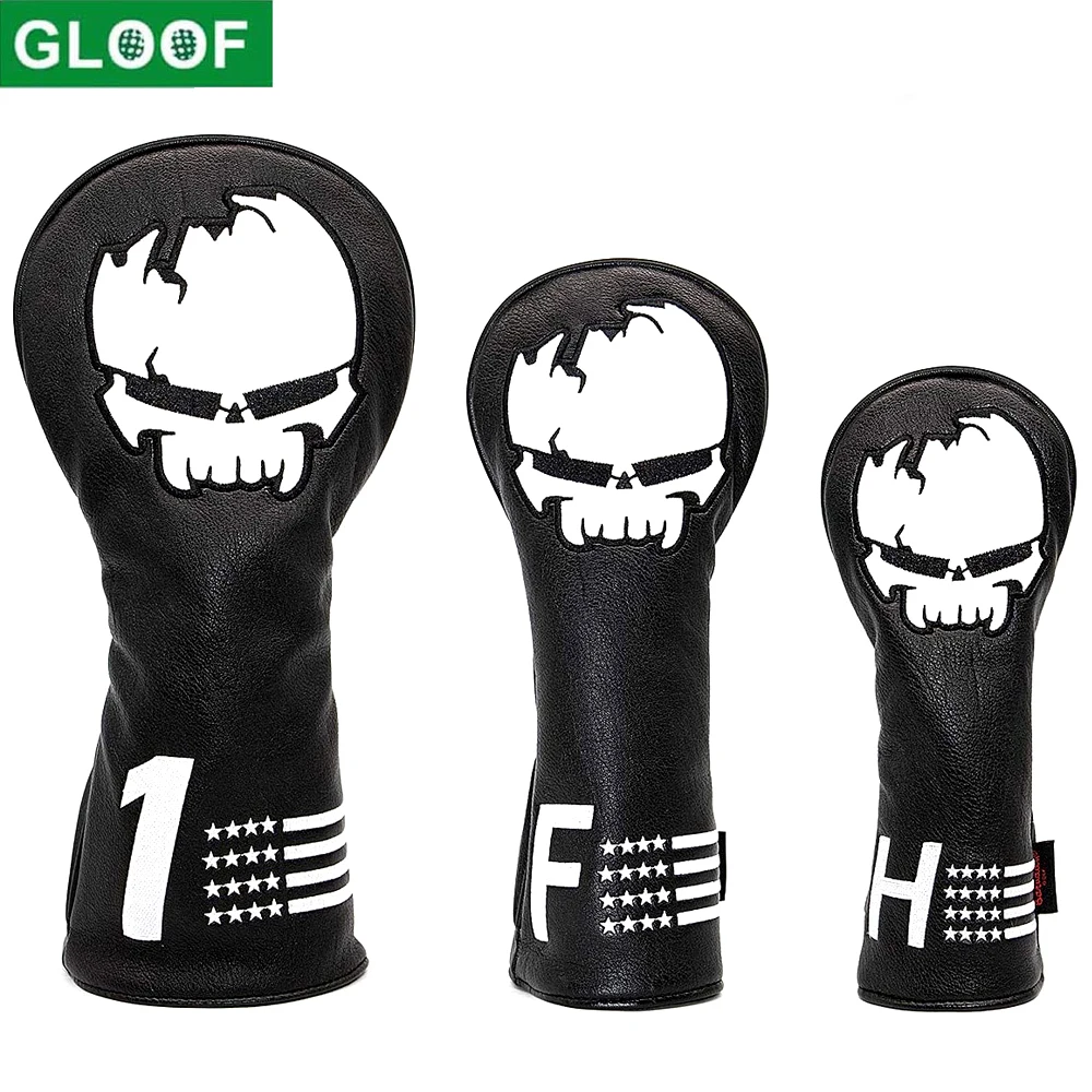 SKULL Golf Woods Headcovers Covers For Driver Fairway Putter 1FH Clubs Set Heads PU Leather Unisex
SKULL Golf Woods Headcovers Covers For Driver Fairway Putter 1FH Clubs Set Heads PU Leather Unisex