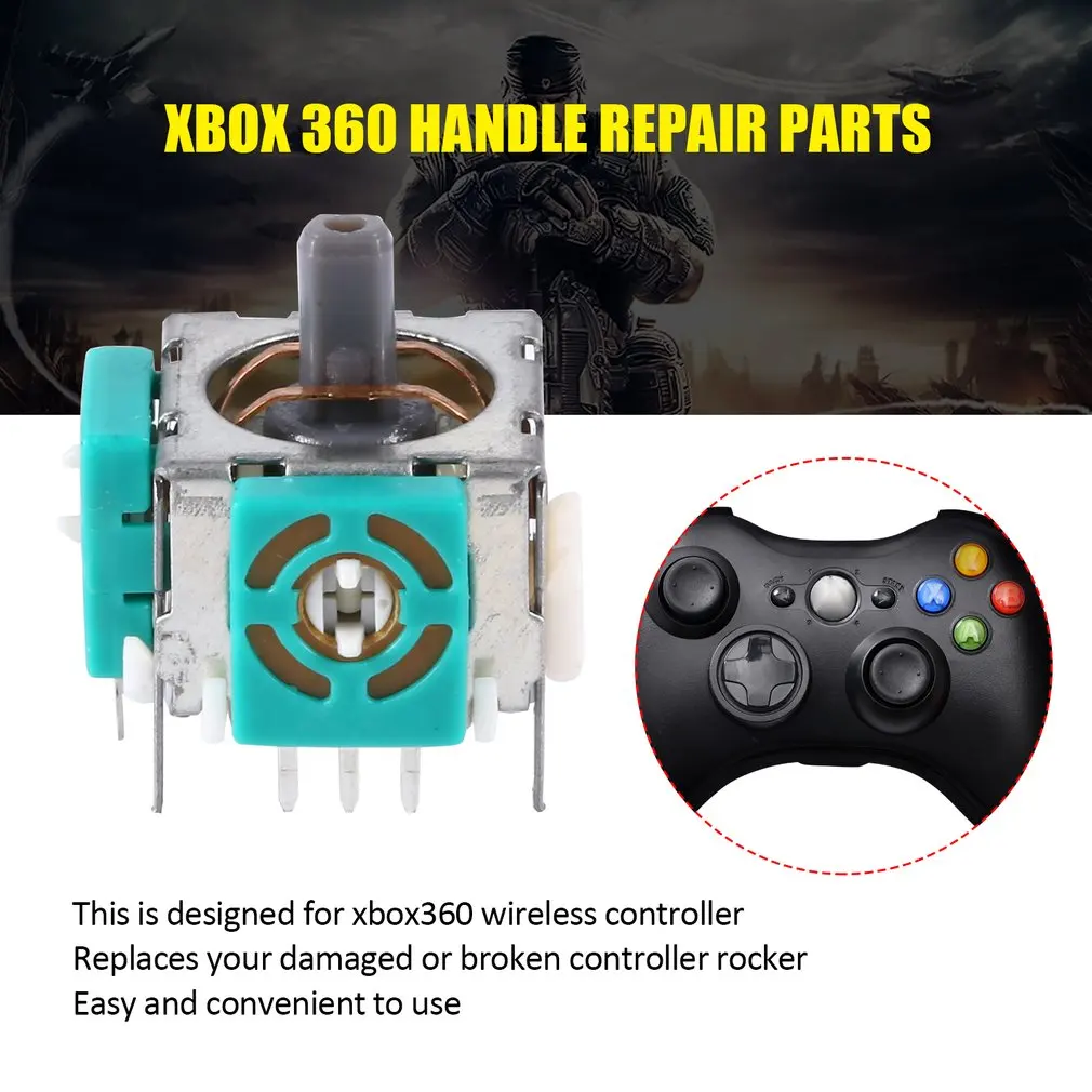 Запасная 3D аналоговая флейта для XBOX 360, модуль датчика, потенциометр, запасные части для XBOX
Запасная 3D аналоговая флейта для XBOX 360, модуль датчика, потенциометр, запасные части для XBOX
