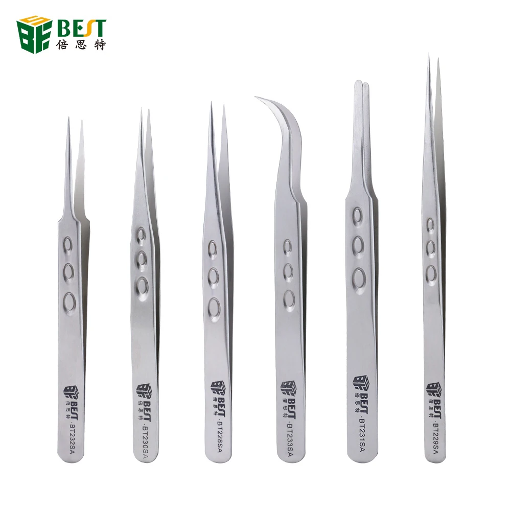 6pcsStainless Steel Anti-Static Eyelash Tweezers Tool Superhard Eyelash Extension Tweezer Nail Rhinestone Decorations Pick Plier
6pcsStainless Steel Anti-Static Eyelash Tweezers Tool Superhard Eyelash Extension Tweezer Nail Rhinestone Decorations Pick Plier
