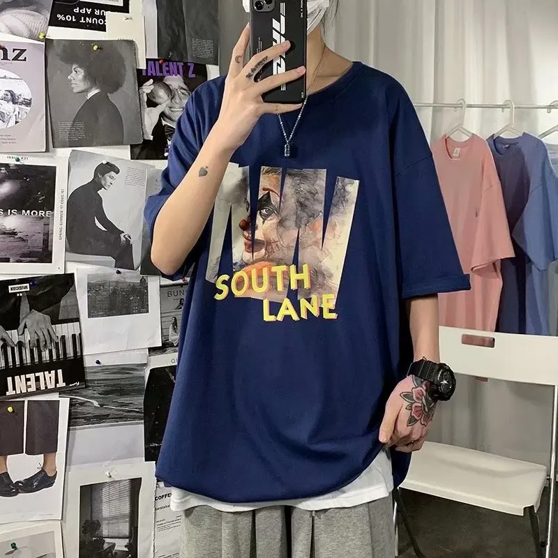 Ins tide brand trend short sleeve T-shirt men's summer 2021 new boys' casual shirts Hong Kong style loose half sleeve clothes
Ins tide brand trend short sleeve T-shirt men's summer 2021 new boys' casual shirts Hong Kong style loose half sleeve clothes