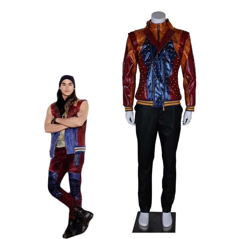Descendants 2 Cosplay Jay Cosplay Costume Leather Jacket Punk Riveting Coat High Quality Cool Halloween Custome for Men Boys
Descendants 2 Cosplay Jay Cosplay Costume Leather Jacket Punk Riveting Coat High Quality Cool Halloween Custome for Men Boys
