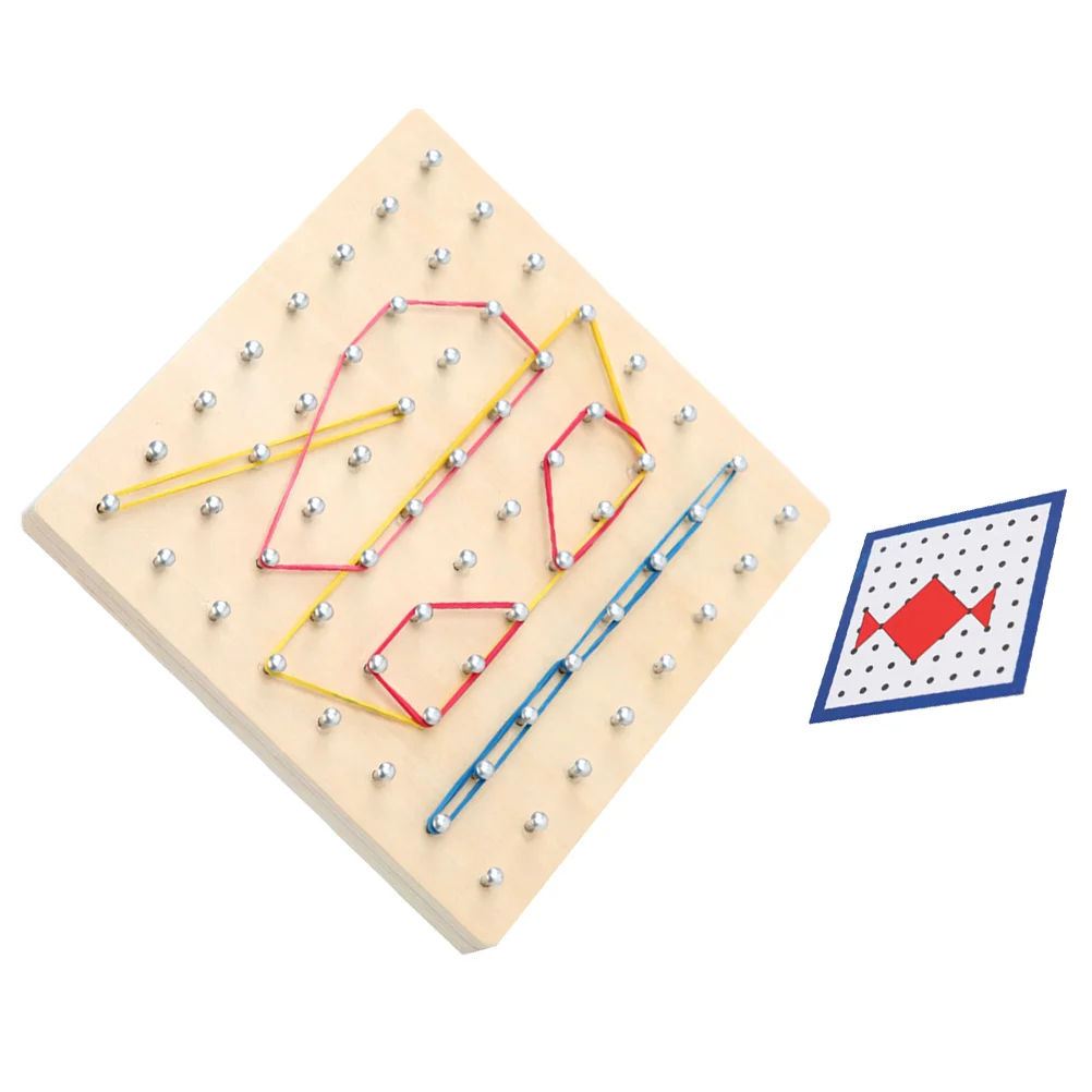 1 Pc Portable Practical Durable Math Learning Nail Board Wooden Geoboard for Girls Boys Children
1 Pc Portable Practical Durable Math Learning Nail Board Wooden Geoboard for Girls Boys Children