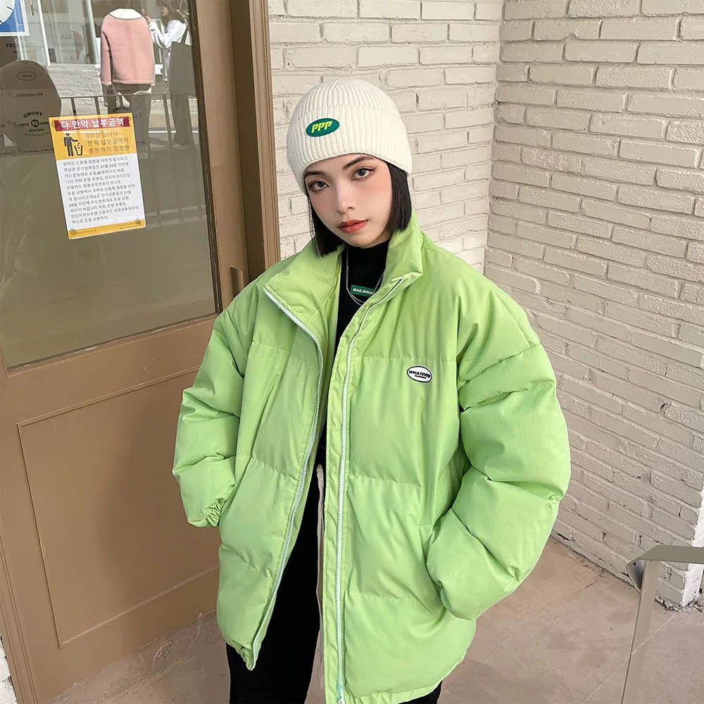 2022 Winter Light Luxury Warm Parka Coat Women Temperature-sensitive Color-changing Cotton Padded Outwear Female Hip Hop Jacket 
2022 Winter Light Luxury Warm Parka Coat Women Temperature-sensitive Color-changing Cotton Padded Outwear Female Hip Hop Jacket