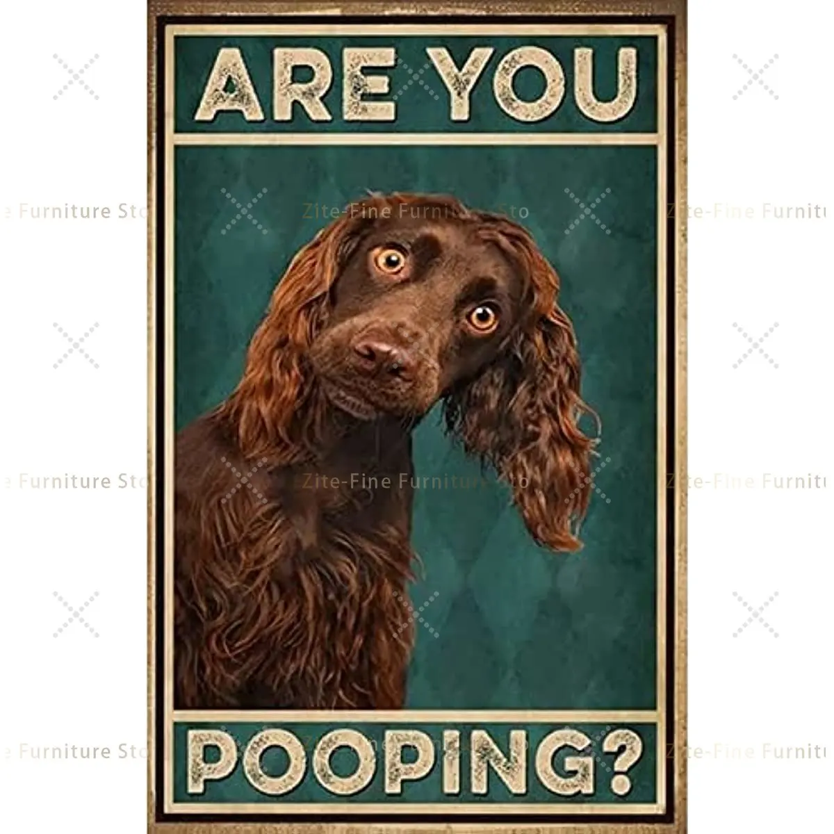 

Metal Sign Dog Are You Pooping Sign Vintage Funny Sign Retro Aluminum Tin Signs for Home Kitchen Bathroom Garden Bar 8x12 Inches