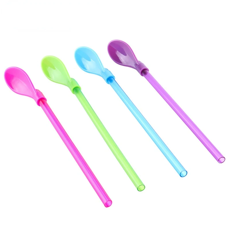 24PCS Creative Straw Spoon Dual-purpose Plastic Spoon Integrated Straw Spoon Kitchen Utensils Stirring Spoon
24PCS Creative Straw Spoon Dual-purpose Plastic Spoon Integrated Straw Spoon Kitchen Utensils Stirring Spoon