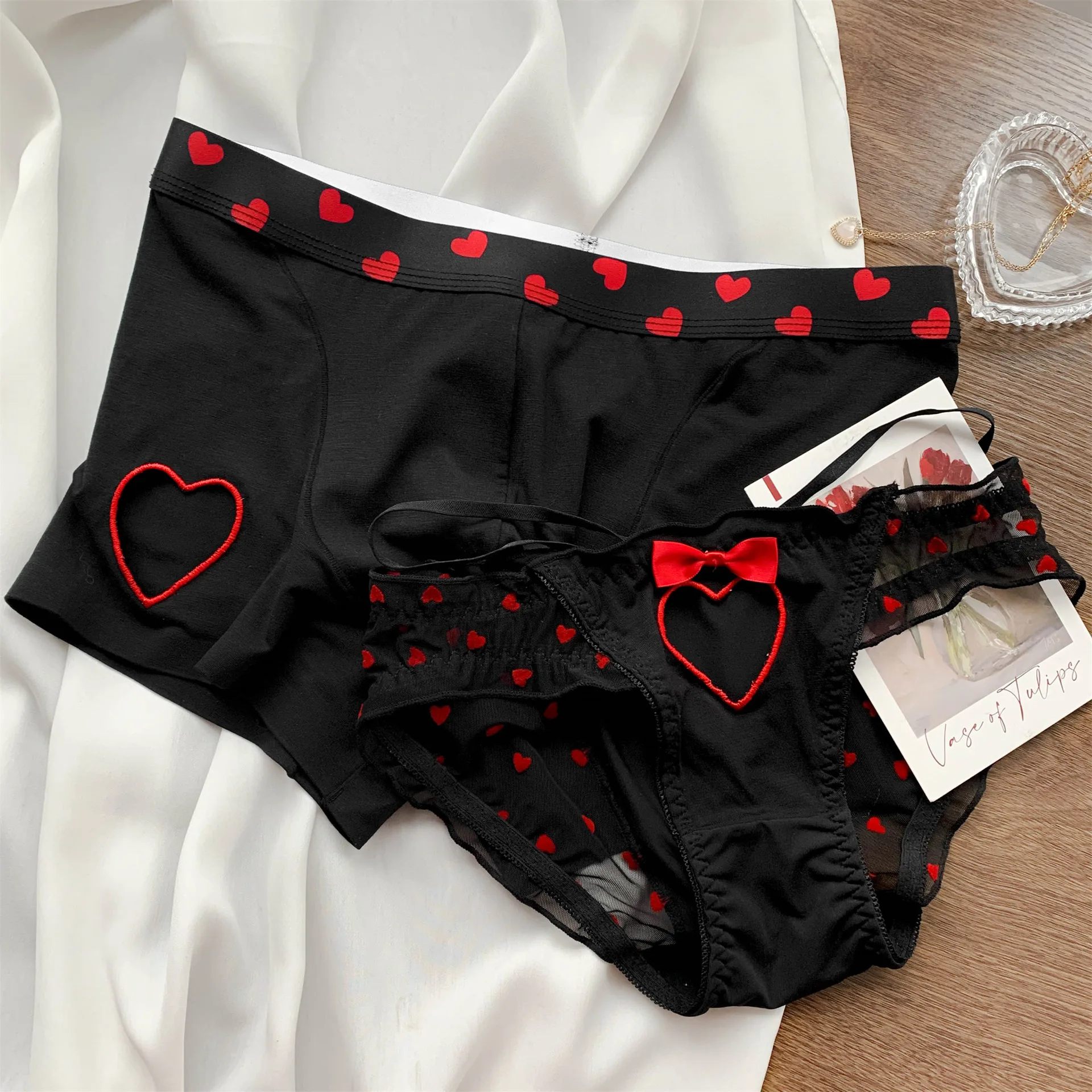 Couple Underwear Cute Women Low Waist Briefs Sexy Underwear Breathable Men Boxer Panties Boyfriend Girlfriend Lingerie
Couple Underwear Cute Women Low Waist Briefs Sexy Underwear Breathable Men Boxer Panties Boyfriend Girlfriend Lingerie
