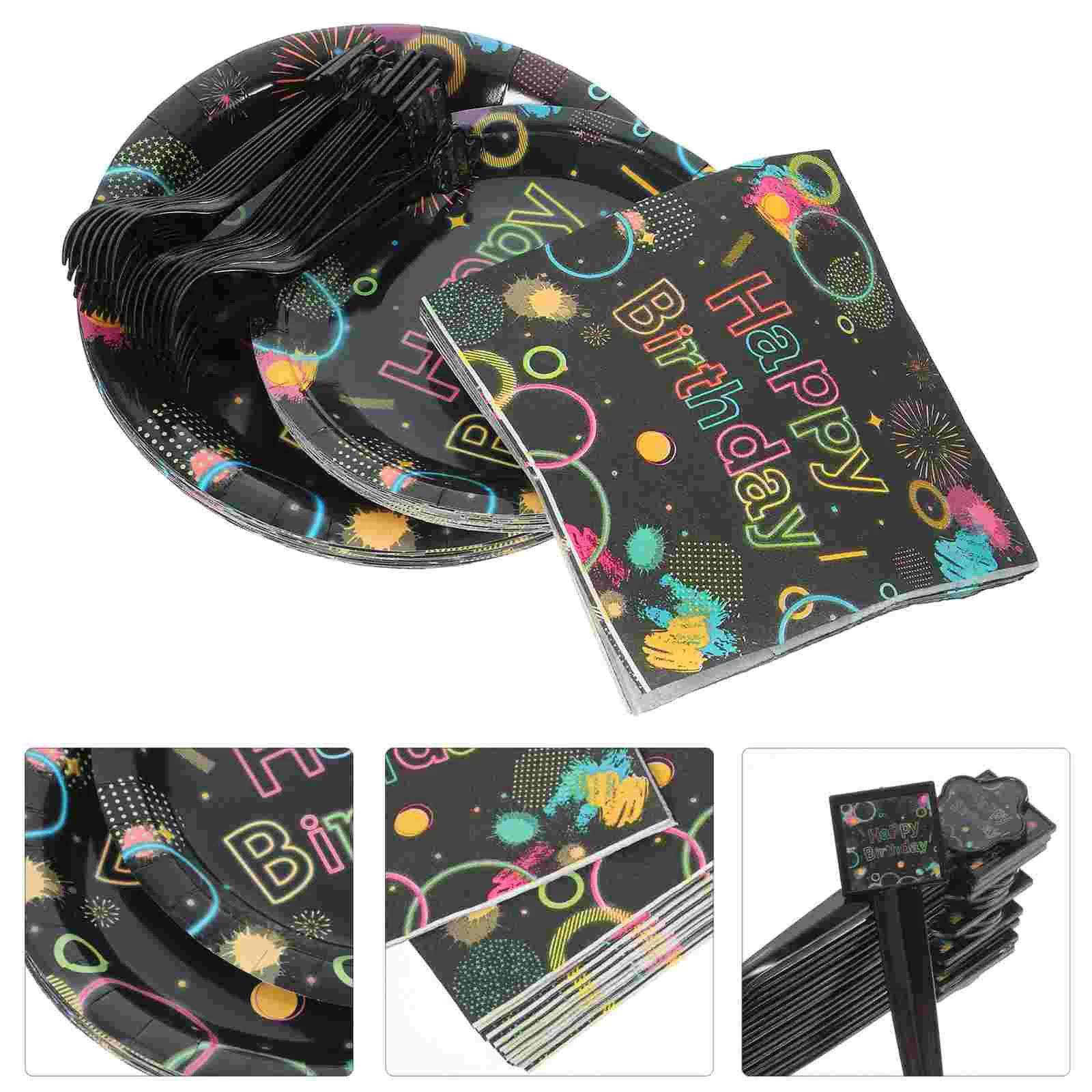 Practical Party Napkins Birthday Plate Paper Tableware Glow The Dark Plates Neon Themed Decorations Printing
Practical Party Napkins Birthday Plate Paper Tableware Glow The Dark Plates Neon Themed Decorations Printing