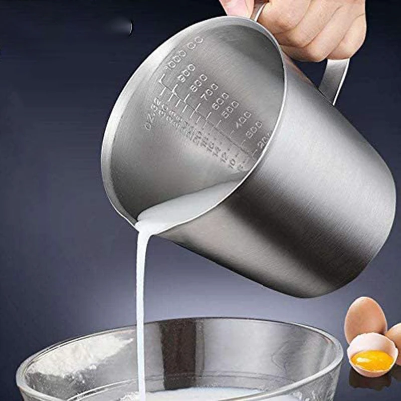 Stainless Steel Measuring Cup With Marking With Handle,Kitchen Practical Measuring Cup Container
Stainless Steel Measuring Cup With Marking With Handle,Kitchen Practical Measuring Cup Container