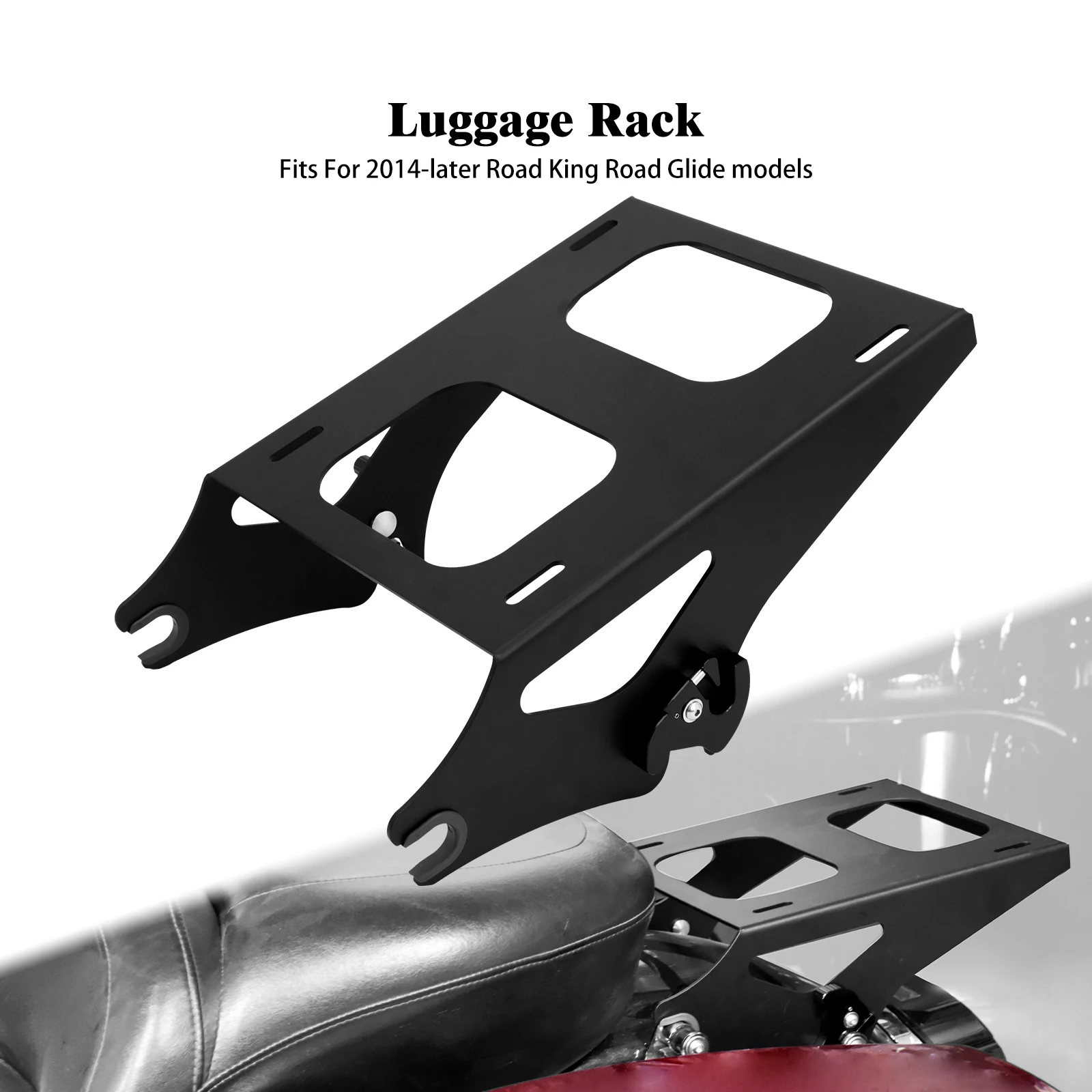 Motorcycle Detachable 2 Up Pack Mounting Luggage Rack Black For Harley Touring FLHR FLHX Road King Street Glide CVO 2014-2022
Motorcycle Detachable 2 Up Pack Mounting Luggage Rack Black For Harley Touring FLHR FLHX Road King Street Glide CVO 2014-2022