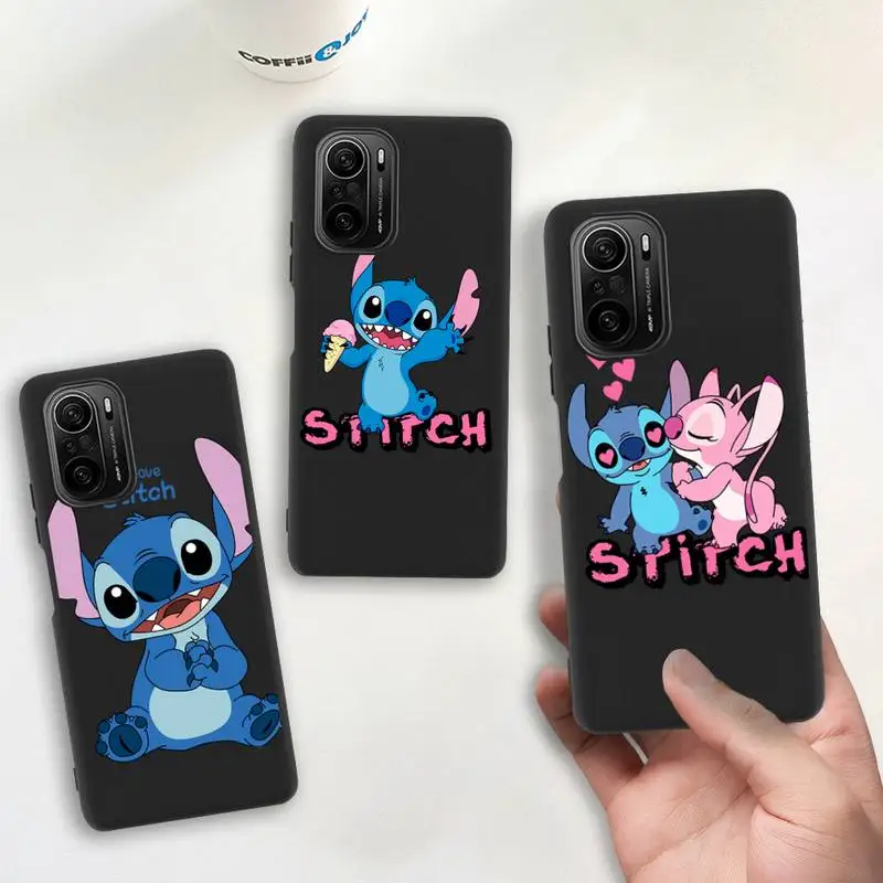 

Cute Disney Lovely Cartoon Stitch Phone Case For Redmi 9A K20 K30 K40 Note 11E 11S 11 10 9 Pro Silicone Soft Cover