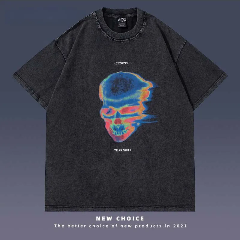 2022 Cotton T-Shirt Men Streetwear Retro Skeleton Graphic Print Half-Sleeve Tshirts Women Harajuku Oversized Hip Hop Tops Summer
2022 Cotton T-Shirt Men Streetwear Retro Skeleton Graphic Print Half-Sleeve Tshirts Women Harajuku Oversized Hip Hop Tops Summer