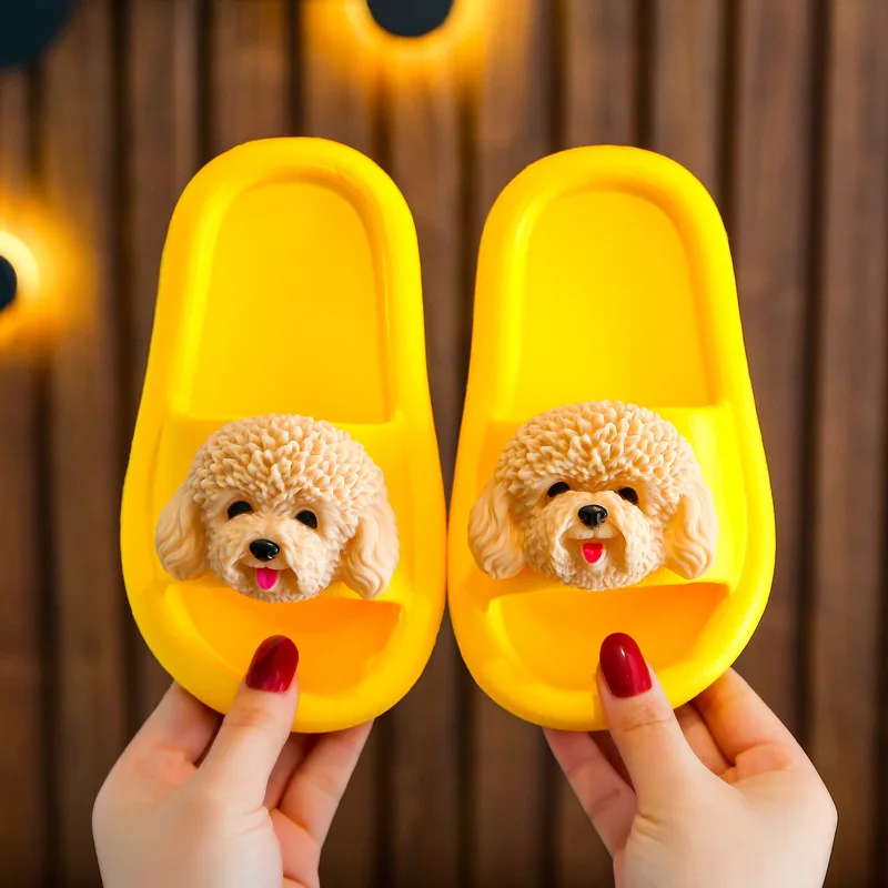 Cute Dog Summer Girls Boys Sandals Slippers For Kids EVA Soft Sole Antiskid Indoor Home Children Baby Slides Shoes 2022 New
Cute Dog Summer Girls Boys Sandals Slippers For Kids EVA Soft Sole Antiskid Indoor Home Children Baby Slides Shoes 2022 New