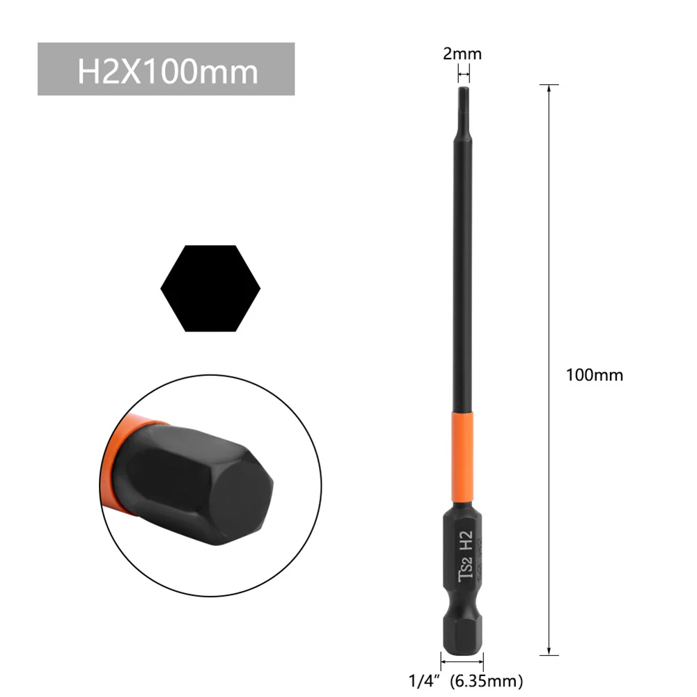 1PC Hex Head Electric Wrench Drill Bits100mm Metric Electric Screwdriver Bit Alloy Steel Black Drill Bit Screwdriver Accessories
1PC Hex Head Electric Wrench Drill Bits100mm Metric Electric Screwdriver Bit Alloy Steel Black Drill Bit Screwdriver Accessories