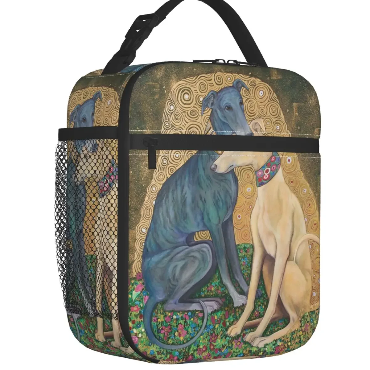 Теплоизолированная сумка для ланча Gustav Klimt Greyhound Dog Art для женщин, белая круглая Термосумка для ланча, для офиса, работы, школы
Теплоизолированная сумка для ланча Gustav Klimt Greyhound Dog Art для женщин, белая круглая Термосумка для ланча, для офиса, работы, школы