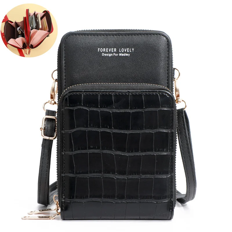 Brand Crossbody Bags Touch Screen Cell Phone Purse Bag Smartphone Metal Leather Shoulder Strap Handbag Women Bag
Brand Crossbody Bags Touch Screen Cell Phone Purse Bag Smartphone Metal Leather Shoulder Strap Handbag Women Bag