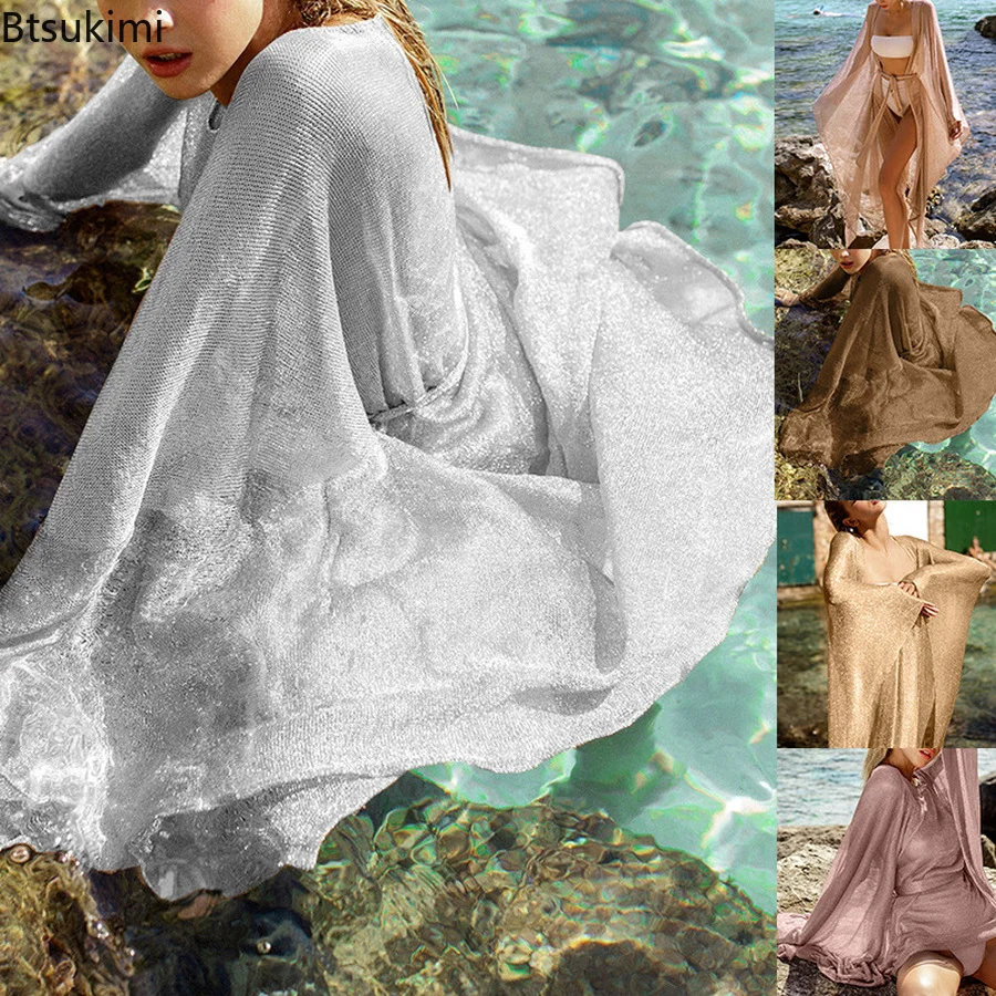 Women Summer Shiny Mesh Beach Dress Sheer Women Long Cover Ups Glitter Tunic Female Golden Beach Cover Up Sexy Beachwear Female
Women Summer Shiny Mesh Beach Dress Sheer Women Long Cover Ups Glitter Tunic Female Golden Beach Cover Up Sexy Beachwear Female