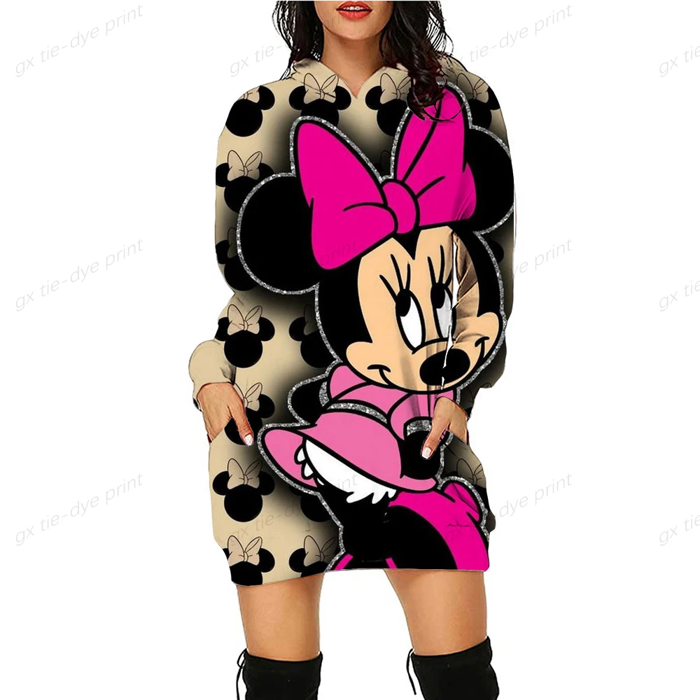 Disney Minnie Mickey Mouse 3D Print Autumn Hoodies Dress Women Casual Wear Long Sleeve Hooded Dress Cartoon Long Hoodies Hot
Disney Minnie Mickey Mouse 3D Print Autumn Hoodies Dress Women Casual Wear Long Sleeve Hooded Dress Cartoon Long Hoodies Hot