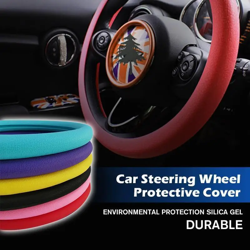 Universal Car Steering Wheel Cover Skidproof Auto Silicone Steering Wheel Case Cover Shell Anti-Slip Car-styling Car Accessories
Universal Car Steering Wheel Cover Skidproof Auto Silicone Steering Wheel Case Cover Shell Anti-Slip Car-styling Car Accessories