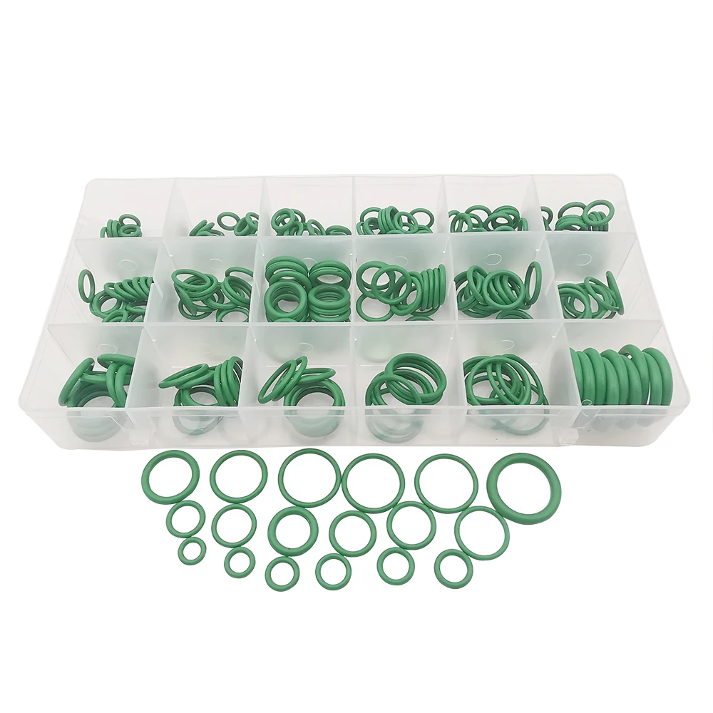 270Pcs/Box Rubber Seal O-rings 18 Sizes Universal Car Air Conditioning HNBR O Rings Auto Repair Tools Refrigerant Seals Ring Set
270Pcs/Box Rubber Seal O-rings 18 Sizes Universal Car Air Conditioning HNBR O Rings Auto Repair Tools Refrigerant Seals Ring Set