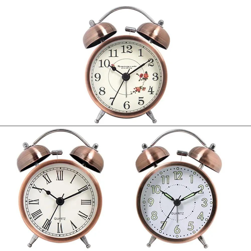 Luminous Retro Twin Bell Loud Alarm Clock Super Silent Non Ticking Table Alarm Clock For Home Office
Luminous Retro Twin Bell Loud Alarm Clock Super Silent Non Ticking Table Alarm Clock For Home Office