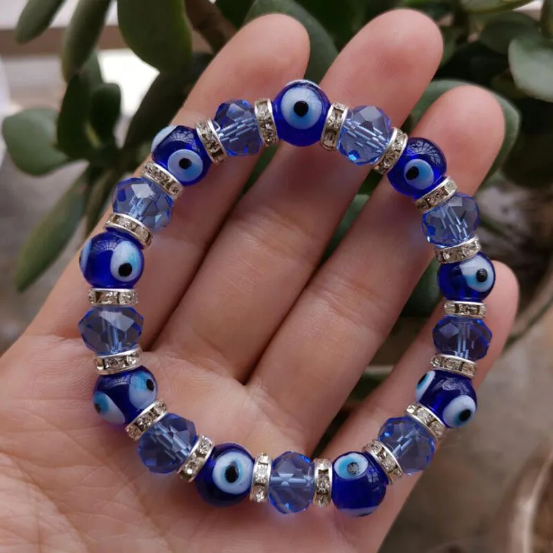 Evil Eye Lucky Bracelet Amulet Nazar Turkey Blue Crystal Beads Couple Bracelet For Women Girl Adjustable Fashion Jewelry
Evil Eye Lucky Bracelet Amulet Nazar Turkey Blue Crystal Beads Couple Bracelet For Women Girl Adjustable Fashion Jewelry