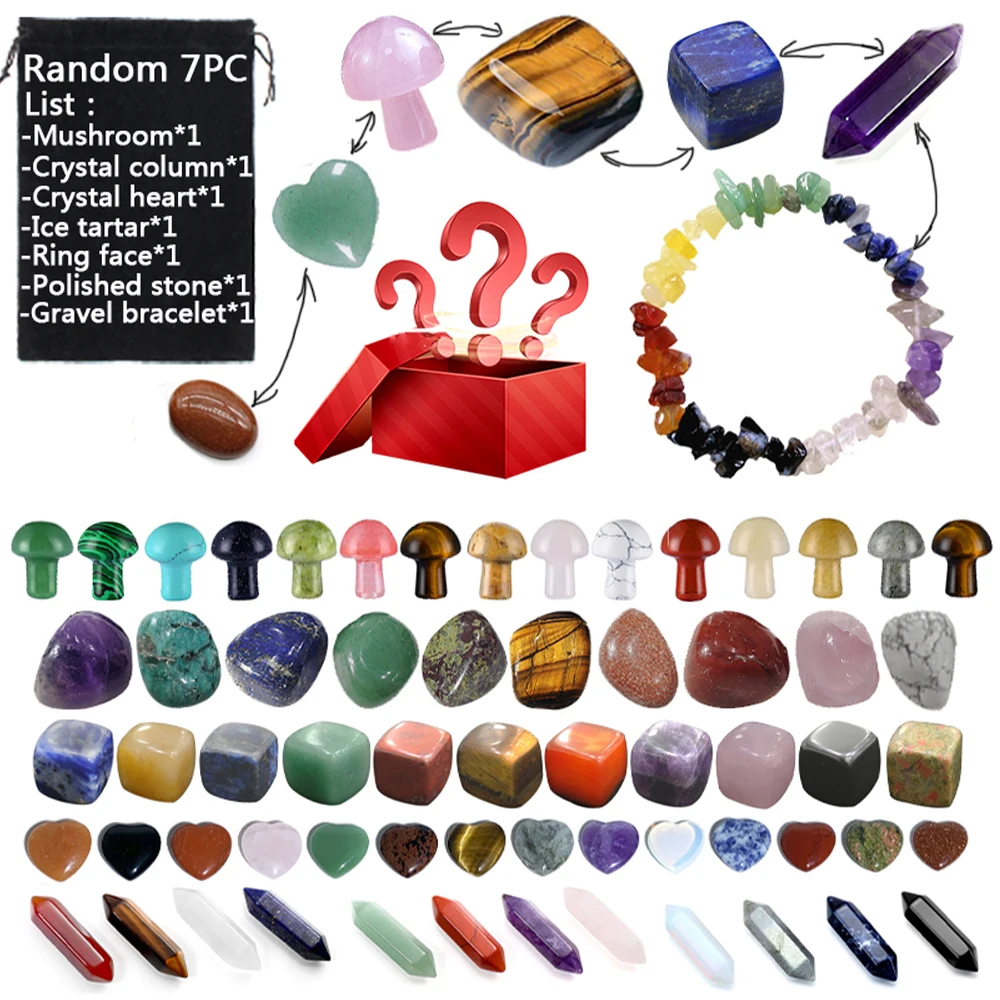 Chakra 7pcs/Set Natural Crystal Stone Reiki Tumbled stone Irregular Polishing Rock Quartz Yoga Energy For Healing Decoration
Chakra 7pcs/Set Natural Crystal Stone Reiki Tumbled stone Irregular Polishing Rock Quartz Yoga Energy For Healing Decoration