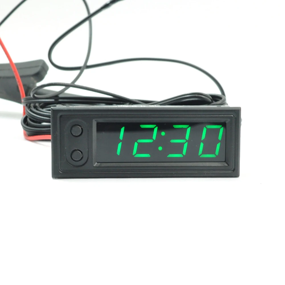 Dc 12v Multifunction High-precision clock Adjustable inside outside Car temperature Battery Voltage Monitor Panel Meter DIY
Dc 12v Multifunction High-precision clock Adjustable inside outside Car temperature Battery Voltage Monitor Panel Meter DIY
