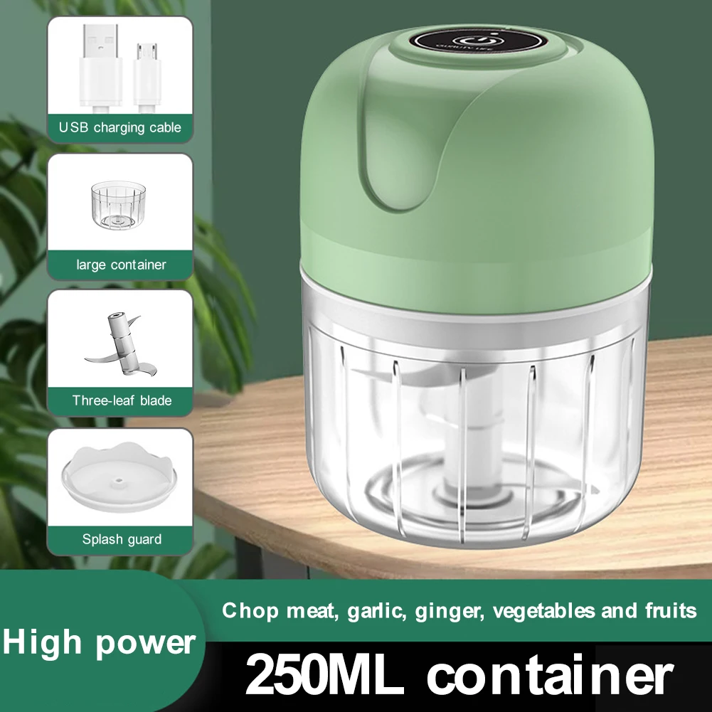 100/250ml Electric Mini Garlic Chopper Wireless Food Processor USB Charging Ginger Masher Machin Vegetable Crusher Kitchen Tool
100/250ml Electric Mini Garlic Chopper Wireless Food Processor USB Charging Ginger Masher Machin Vegetable Crusher Kitchen Tool