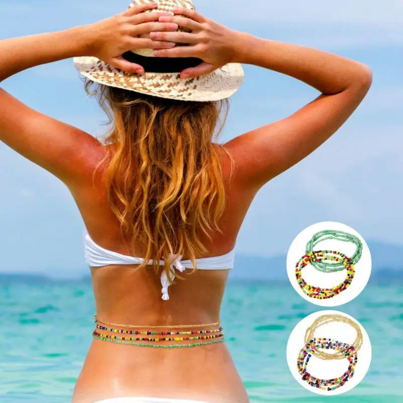 1 Piece Multilayer Handmade Belly Chain Colorful Beads Beach Sexy Body Chain Jewelry Summer Fashion Waist Chains
1 Piece Multilayer Handmade Belly Chain Colorful Beads Beach Sexy Body Chain Jewelry Summer Fashion Waist Chains