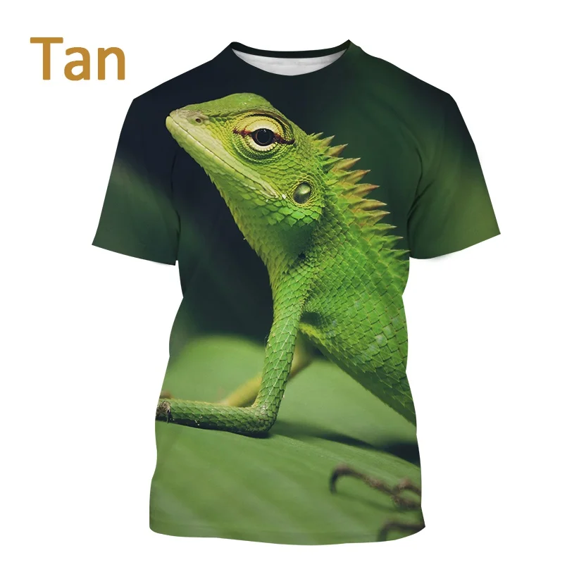 Summer Casual Short-sleeved T Shirt Hot Sale Fashion Cool Cold-blooded Animal T Shirt Harajuku Style Streetwear Top
Summer Casual Short-sleeved T Shirt Hot Sale Fashion Cool Cold-blooded Animal T Shirt Harajuku Style Streetwear Top