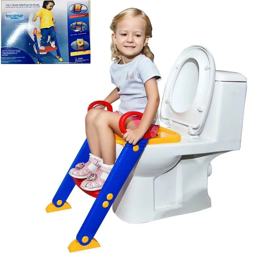 Baby Potty Training Seat Folding Children's Potty Backrest Chair With Adjustable Ladder Infant Baby Toilet Seat Toilet
Baby Potty Training Seat Folding Children's Potty Backrest Chair With Adjustable Ladder Infant Baby Toilet Seat Toilet