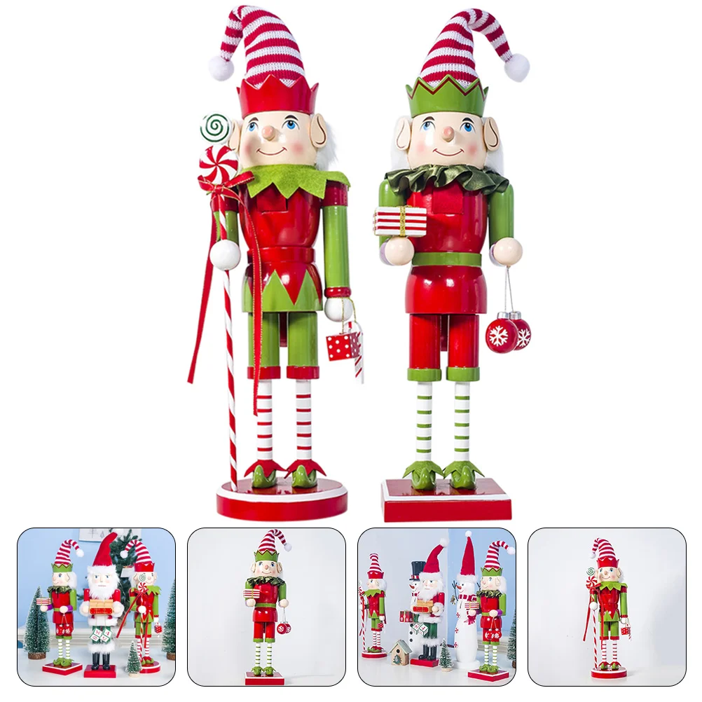 Nutcracker Christmas Woodenornament Desktop Decoration Soldier Decor Nutcrackers Wood Table Decorations Figurines Elf Figures
Nutcracker Christmas Woodenornament Desktop Decoration Soldier Decor Nutcrackers Wood Table Decorations Figurines Elf Figures